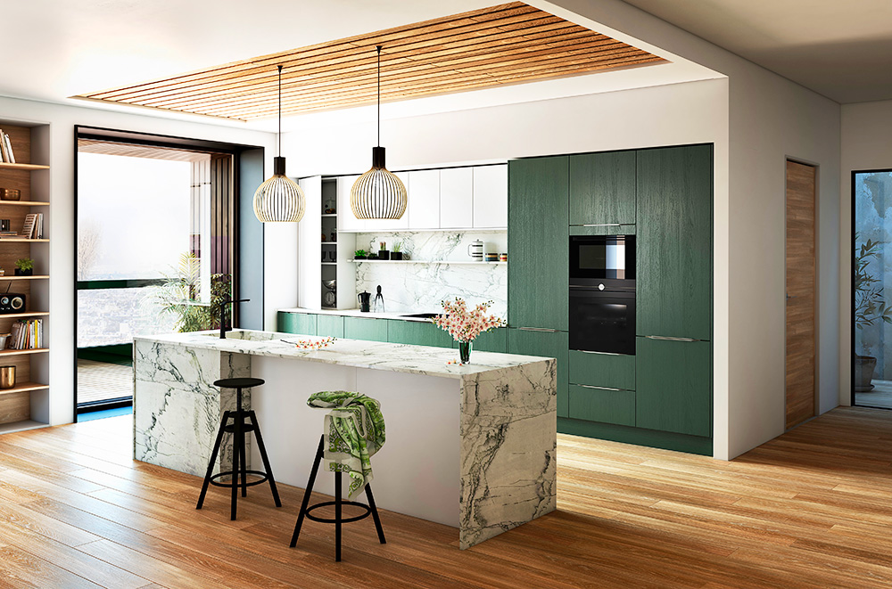 Modern Green Newhavenkitchen
